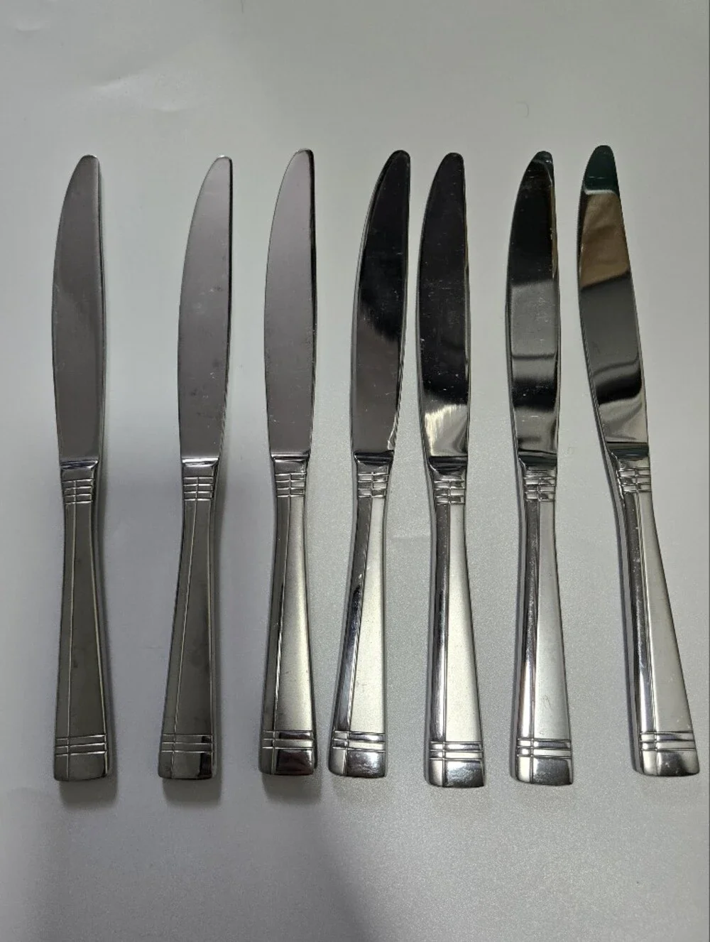 Set Of 7 Oneida Amsterdam Knives Dinner Knives Flatware Replacements